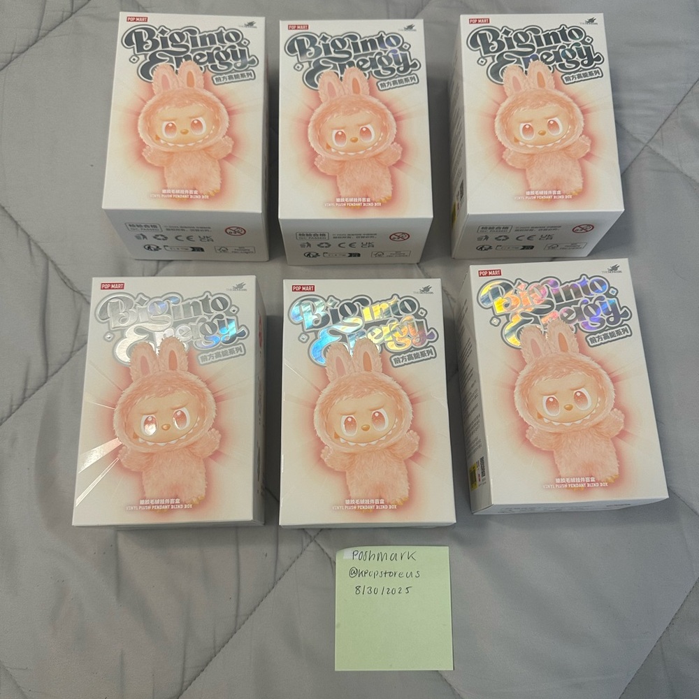 *USA* AUTHENTIC POP MART LABUBU
MONSTERS Big into Energy (VINYL FACE BLIND BOX)